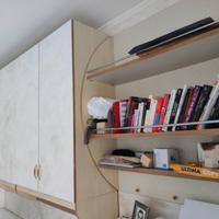 armadio a muro con libreria 