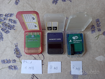 Memory Card PlayStation 1 e 2