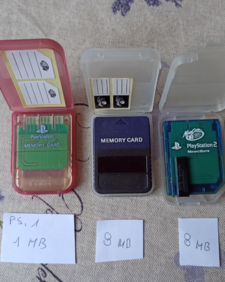 Memory Card PlayStation 1 e 2