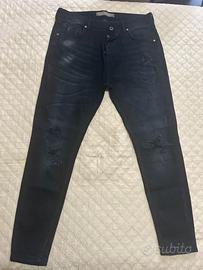 Jeans Skinny Zara Man neri taglia 52