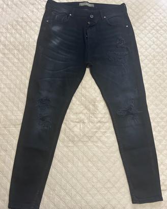 Jeans Skinny Zara Man neri taglia 52