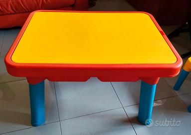 Tavolo gioco contenitore e n.2 sedie Androni