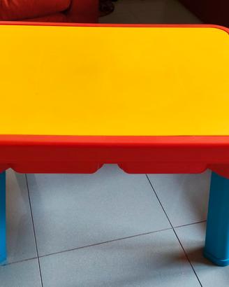 Tavolo gioco contenitore e n.2 sedie Androni