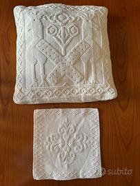 Set cuscino e centrino