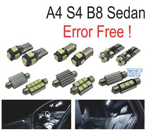 KIT 15 LAMPADE LED INTERNE PER AUDI A4 S4 B8 SALOO