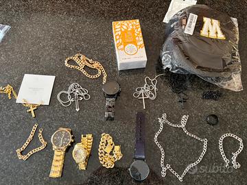 tutto orologi, collane, braccialetti, anelli