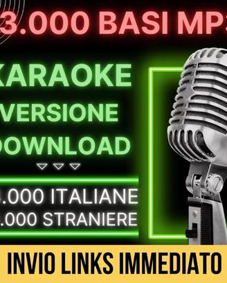 23.000 Basi per KARAOKE MP3