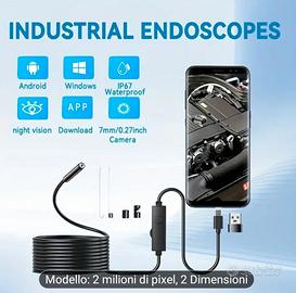 Telecamera endoscopio per cellulari e computer 