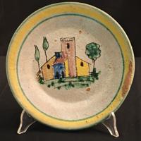 Vietri anni ’40 – Antico piatto ceramica vietrese
