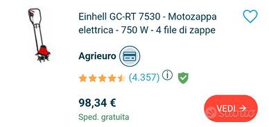 motozappa elettrico einhell