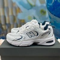New Balance 530 White Silver Navy 36