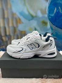 New Balance 530 White Silver Navy 36