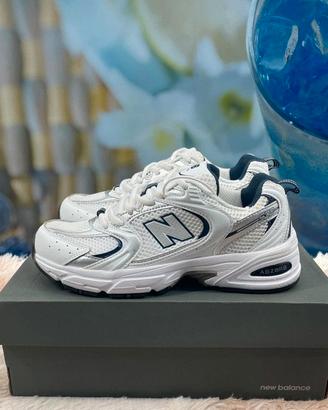 New Balance 530 White Silver Navy 36