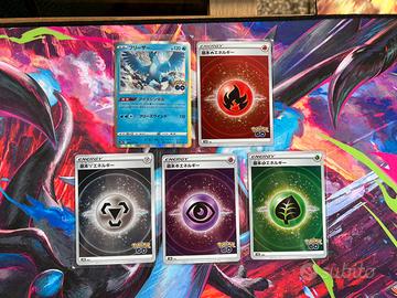 Set 5 carte pokemon go Holo giapponesi