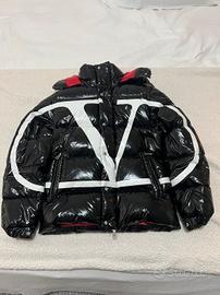 Piumino Moncler x Valentino Coulmes nero VLogo tag