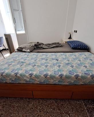2 letti singoli con rete