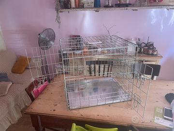 Gabbia pieghevole per cani/gatti taglia 61x47x54