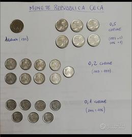 monete Repubblica Ceca