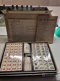 Set Mahjong Vintage in Osso e Bambù – Completo e S