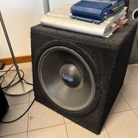2 subwoofer e amplificatori