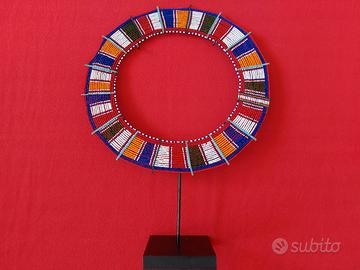 Collana africana cerimoniale vintage Maasai Kenya 