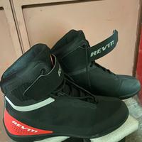 Scarpe moto tecniche REV’IT MISSION nero e rosso