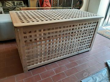 tavolo contenitore cassapanca legno ikea HOL