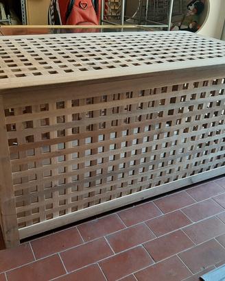 tavolo contenitore cassapanca legno ikea HOL