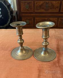 Antica coppia di candelabri XIX sec.