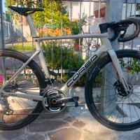 Bicicletta in carbonio con ruote in carbonio 