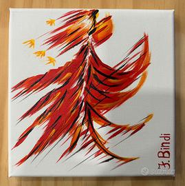 Quadro dipinto a mano moderno pezzo unico 20x20 cm