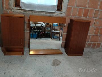 Mobile composizione da bagno specchio e colonne 