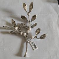 Oggetto decorativo Vischio "Franz" in argento