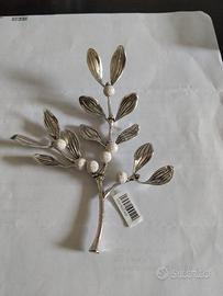 Oggetto decorativo Vischio "Franz" in argento