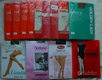 11 collants diversi nuovi (alcuni vintage)