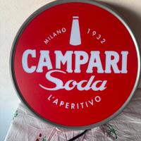 Insegna luminosa tonda Campari