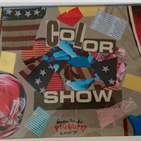 Lamberto Pignotti tecnica mista su cartone 35x50