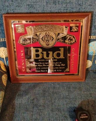 specchio birra Budweiser 