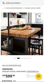 isola per cucina nuova ikea