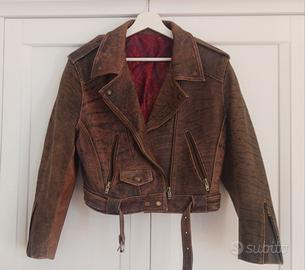 Giacca Biker "Chiodo" donna in  vera pelle