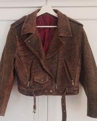 Giacca Biker "Chiodo" donna in  vera pelle
