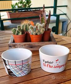 2 Coppette gelato collezione porcellana Seletti