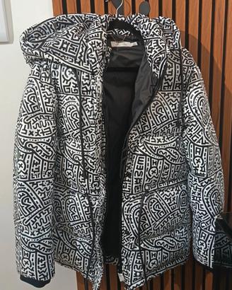 Coach - piumino in pelle e piuma 