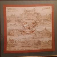 Antico foulard 1911 - 50° del Regno d'Italia