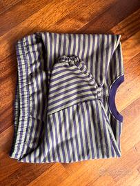 Felpa a righe verde e viola,taglia XS-S