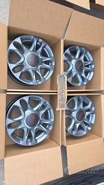 Cerchi in lega new fiat 500 raggio 15 originali ti