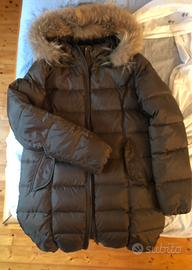 Parka donna con cappuccio in vera pelliccia Bomboo