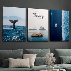 3 QUADRI Stampe Tele CANVAS Mare 60x80cm