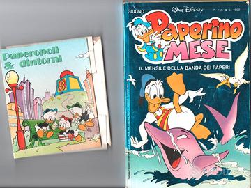 4 card Paperopoli e Dintorni+Paperino Mese 156/93