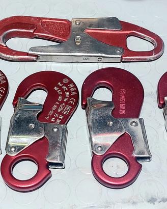 5 Moschettoni tipo K 25Kn e 22kn 